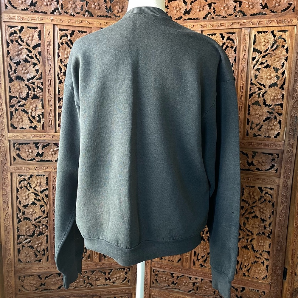 Vintage Black Rodeo Western Bronco Cowboy Graphic Crewneck pullover Sweater - Picture 5 of 7